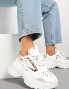 seastar Adidași Albi pe Talpă cu Reliefuri în Stil Streetwear Vaniffia