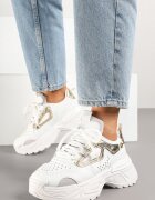 seastar Adidași Albi pe Talpă cu Reliefuri în Stil Streetwear Vaniffia