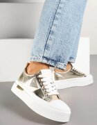 seastar Adidași Aurii pe Platformă cu Aplicație cu Strasuri Olirine