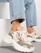 seastar Adidași Bej-Verde pe Talpă cu Reliefuri în Stil Streetwear Vaniffia