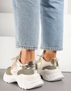 seastar Adidași Bej-Verde pe Talpă cu Reliefuri în Stil Streetwear Vaniffia