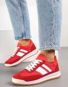 seastar Adidași Roșii Clasici Teniși cu Cusături Kelluria