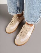 seastar Adidași și teniși bej închis cu benzi decorative Nelidi