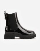seastar Botine pe platformă joasă lăcuite cu talpă joasă (tip chelsea) Fiagena Negre