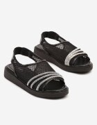 seastar Sandale Negre din plasă decorate cu zirconii Zelvia