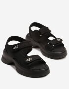 seastar Sandale Negre pe Talpă din Spumă Stil Chunky Silseki