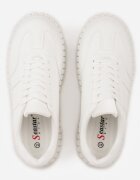 seastar Sneakers Albi pe Talpă Groasă cu Relief și Benzi Decorative Ralis
