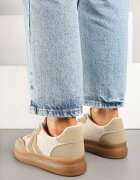 seastar Sneakers Bej închis cu Model Geometric Sadeane