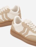 seastar Sneakers Bej închis cu Model Geometric Sadeane