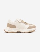 seastar Sneakers bej închis de streetwear cu cusături contrastante Ilirenas