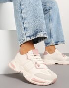 seastar Sneakers Streetwear Bej și Roz cu Cusături Contrastante Ilirenas
