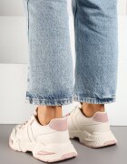 seastar Sneakers Streetwear Bej și Roz cu Cusături Contrastante Ilirenas