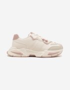 seastar Sneakers Streetwear Bej și Roz cu Cusături Contrastante Ilirenas