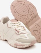 seastar Sneakers Streetwear Bej și Roz cu Cusături Contrastante Ilirenas
