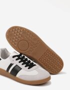 seastar Sneakers Tenisi Alb-Negru cu Dungi Decorative Nelidi