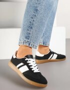 seastar Sneakers Tenisi Negri cu Dungi Decorative Nelidi