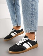 seastar Sneakers Tenisi Negri cu Dungi Decorative Nelidi