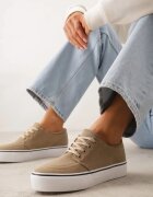 seastar Tenisi Clasici Bej închis cu bandă decorativă la talpă Ranora