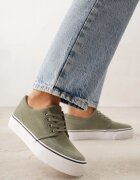 seastar Tenisi Clasici Verzi cu Dunga Decorativă la Talpă Ranora