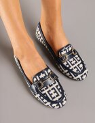 sergio todzi Mocasini Bleumarin din Imitație de Antilopă Decorați cu Cataramă Elegantă Nusathia