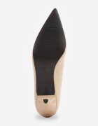 sergio todzi Pantofi stiletto cu toc kitten și aplicație metalică Calria Bej închis
