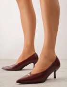 sergio todzi Pantofi stiletto cu toc kitten și aplicație metalică Calria Bordo