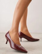 sergio todzi Pantofi stiletto cu toc kitten și aplicație metalică Calria Bordo