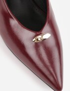 sergio todzi Pantofi stiletto cu toc kitten și aplicație metalică Calria Bordo