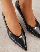 sergio todzi Pantofi stiletto cu toc kitten și aplicație metalică Calria Negri