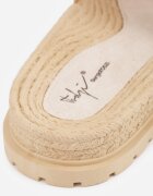 sergio todzi Papuci cu talpă groasă din împletituri cu decupaje decorative Alcista Bej