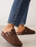 sergio todzi Papuci mule clasici din piele naturală căptușiți cu blană artificială Jaderra Maro
