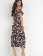  Set 2 piese Negru cu Top și Fustă Alnasoa