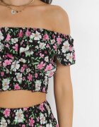  Set 2 piese Negru cu Top și Fustă Alnasoa