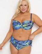  Set Bikini din două piese Bleumarin Sutien cu intaritura Chiloți tip slip Roseria