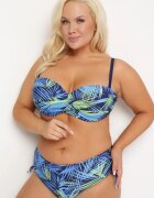  Set Bikini din două piese Bleumarin Sutien cu intaritura Chiloți tip slip Roseria