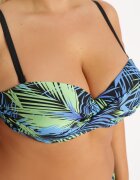  Set Bikini Două Piese Negru Sutien căptușit Chiloți Tip Slip Roseria