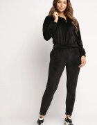  Set de trening din velur negru cu bluză cu glugă Oriadne