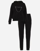  Set de trening Negru de bumbac Luscio