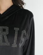  Set de trening negru din 2 piese din velur decorat cu zirconii Feyre