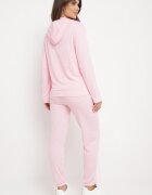  Set de trening roz deschis Hanorac tip cangur cu glugă și Pantaloni jogger Triasa