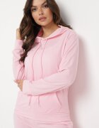  Set de trening roz deschis Hanorac tip cangur cu glugă și Pantaloni jogger Triasa