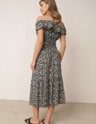  Set Negru Din 2 piese De bumbac cu Fustă și Top stil spaniol Ollija