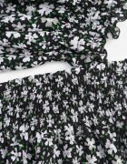  Set Negru Din 2 piese De bumbac cu Fustă și Top stil spaniol Ollija