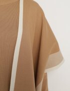  Set tricotat din viscoză bej cu rochie și cardigan Ilanesse
