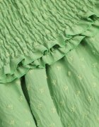  Set Verde Top Stil spaniol și Fustă-Pantaloni scurți cu elastic Quillatta