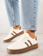 shosho Sneakers Bej cu maro