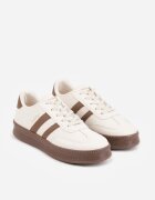 shosho Sneakers Bej cu maro
