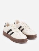 shosho Sneakers Bej cu negru