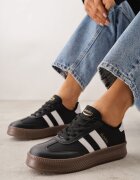 shosho Sneakers Negru cu alb