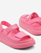 smallawan Sandale fucsia pe talpă groasă cu închidere velcro Olkio